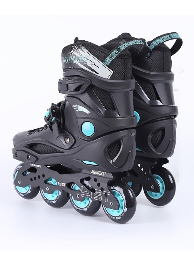 MUNCHI Adjustable Size Inline Skates with Aluminum Bracket and Light Up Wheels Professional Roller Skate for Beginners - Image 2